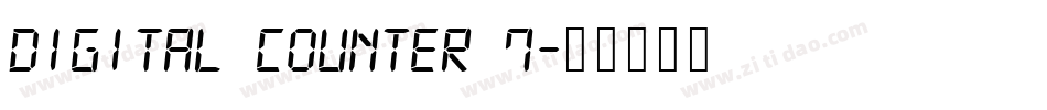 Digital Counter 7字体转换